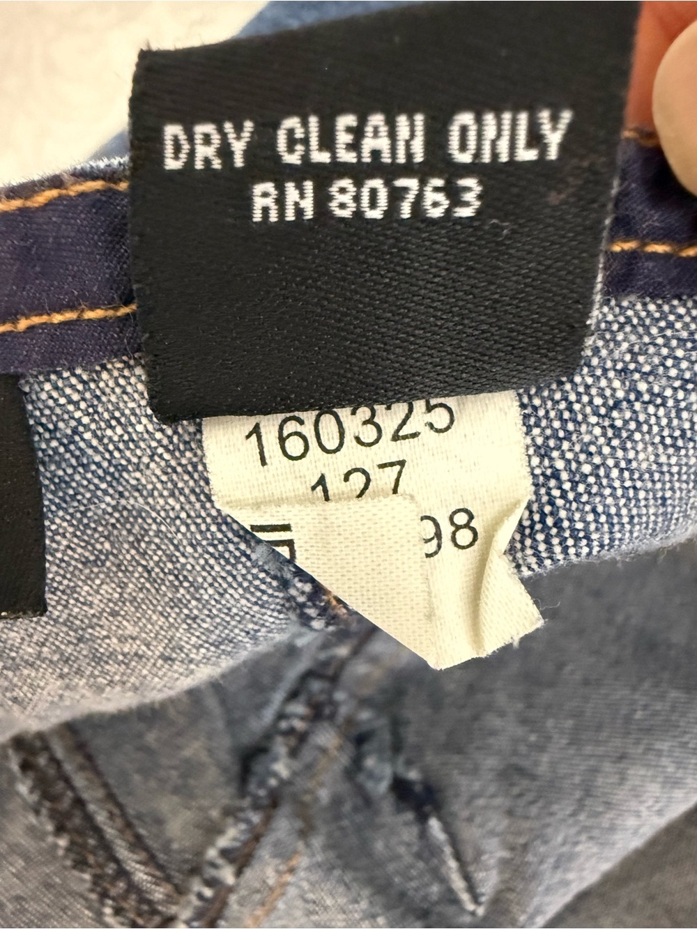 Vintage Moda International Western Sleeveless Denim Jeans High Low Hem Dress 10 - Picture 7 of 11